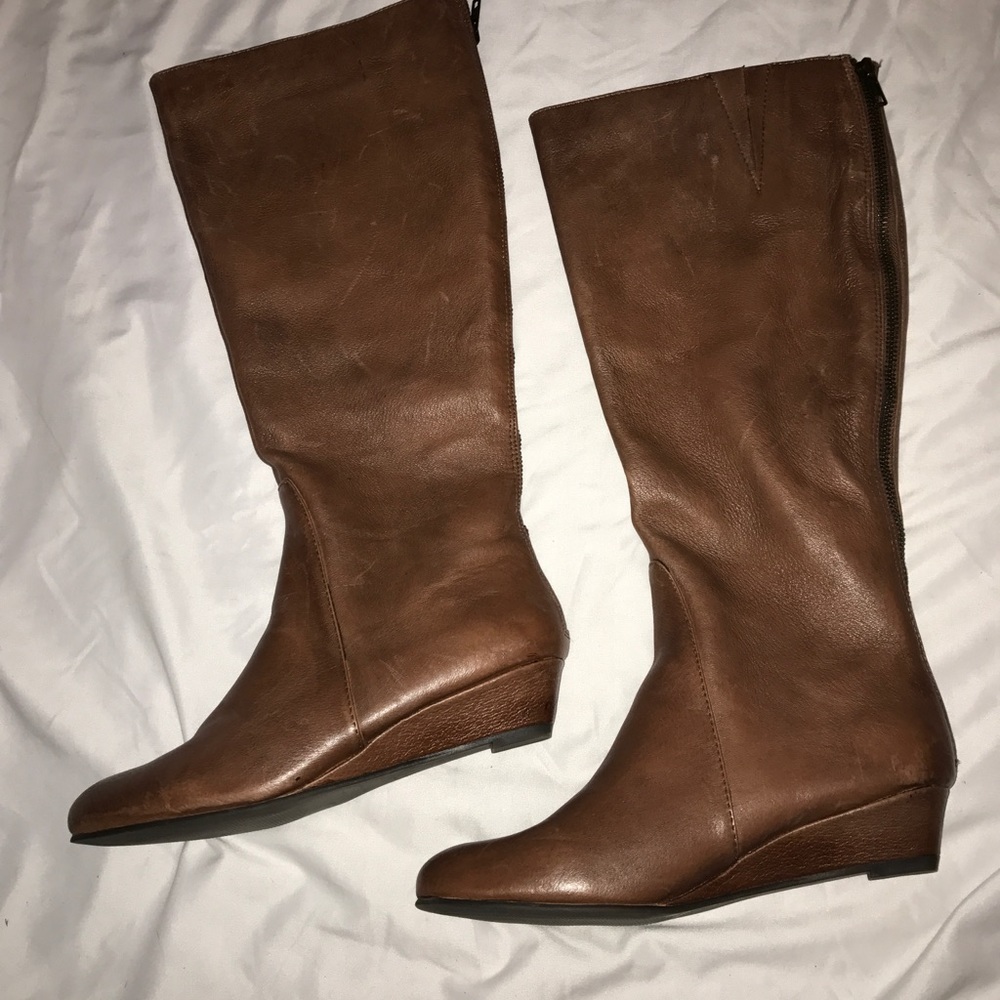 🍍🍍NWOT Cognac Tall Boots sz7.5🍍🍍